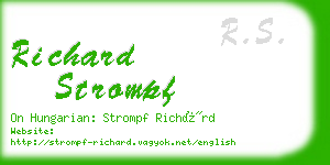 richard strompf business card